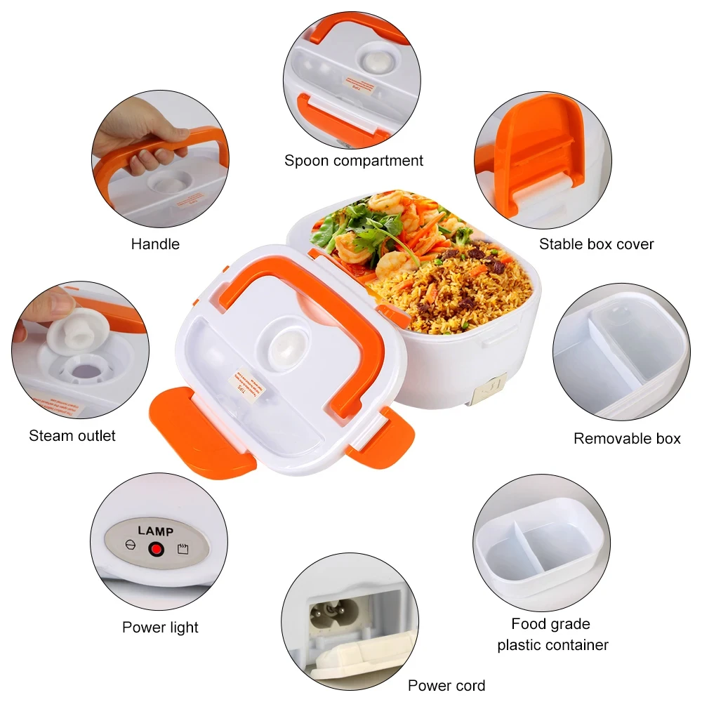 Tableware Household Appliances Electrically Heated Lunch Boxes Heated Food Containers Kitchen Appliances