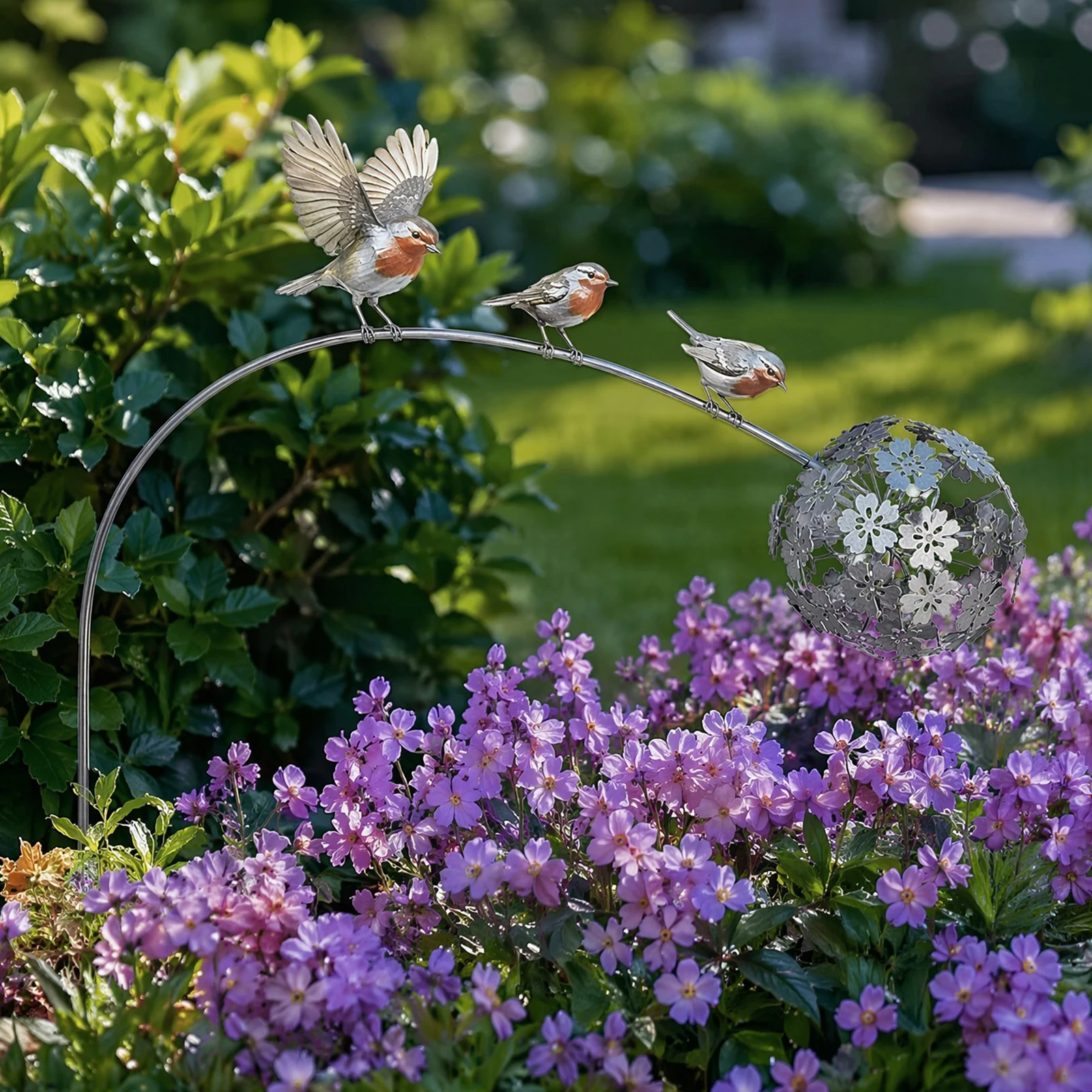 Décoration de jardin extérieure en métal résistant aux intempéries, sculpture multifonctionnelle pour patio, véranda, pelouse, mur intérieur