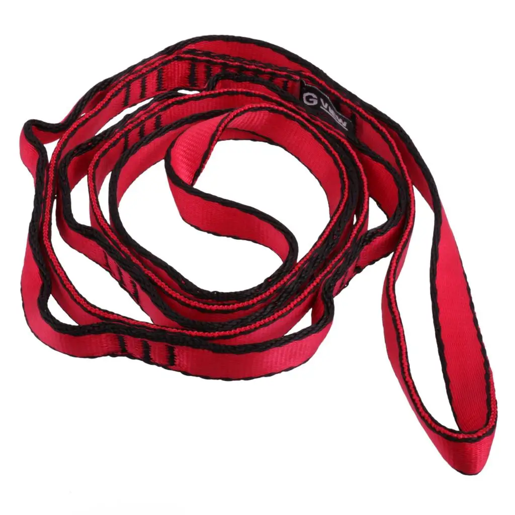 5-6pack 23KN 110cm Mountaineering Rock Climbing Rigging Sling Rope Webbing Strap