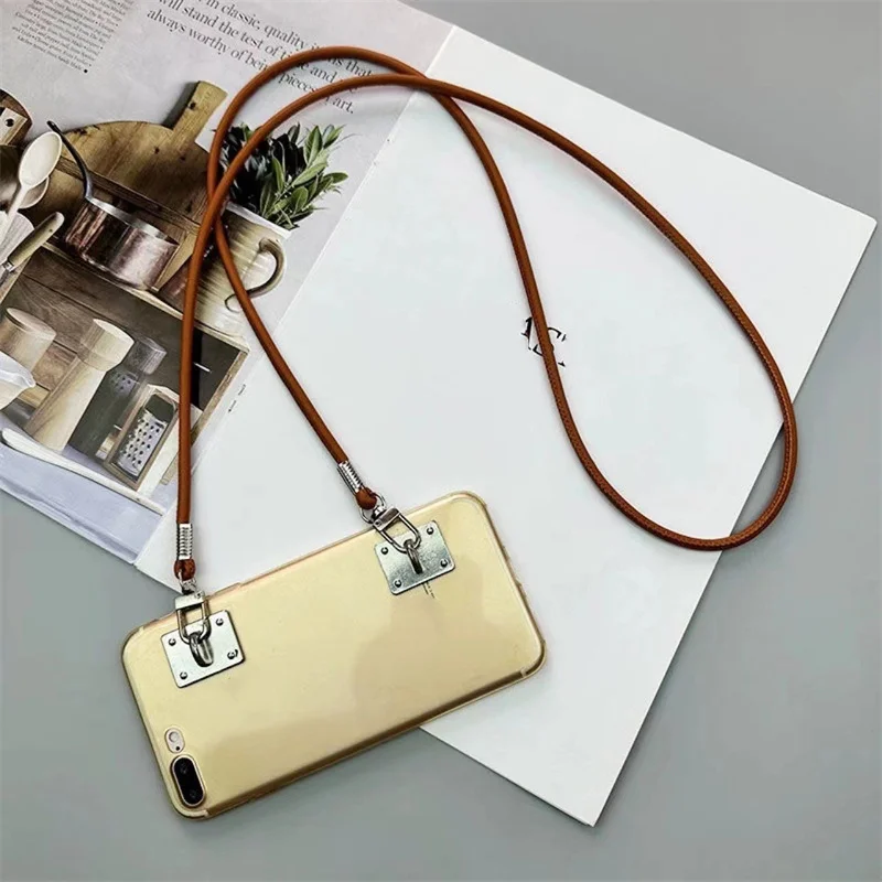 Bag Strap For Mini Shoulder Bag Round PU Leather Crossbody Bag Belt Replaceable Handbag Accessories Simple Phone Hanging Rope