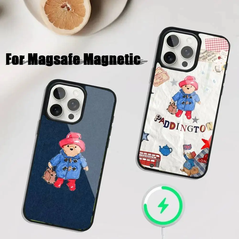 

Cartoon L-Lodon B-Bear Phone Case For iPhone 17,16,15,14,13,12,11,Pro,Max,Plus,Mini,SE4,E Magnetic Magsafe Wireless Charging