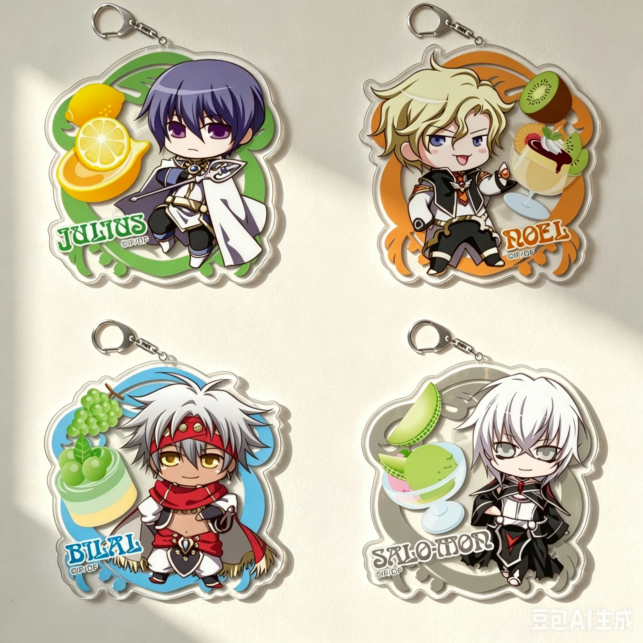 Classic 6cm Anime Bag Acrylic KeyRing Anime Wand Of Fortune R2 Cell Phone Pendant  As A Gift For Fans Exquisite Product Keychain