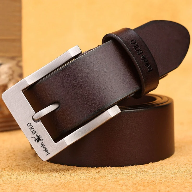 Men's Genuine Leather Belt Luxury Brand Belts for Men High Quality Cowhide Male Strap Waist Belt Cummerbunds Ceinture Homme