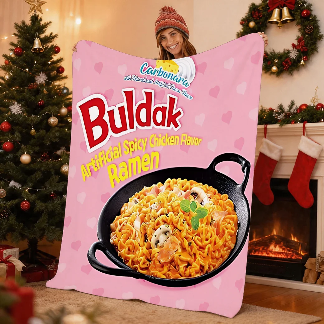One Samyang Buldak Ramen Printed Flannel Blanket