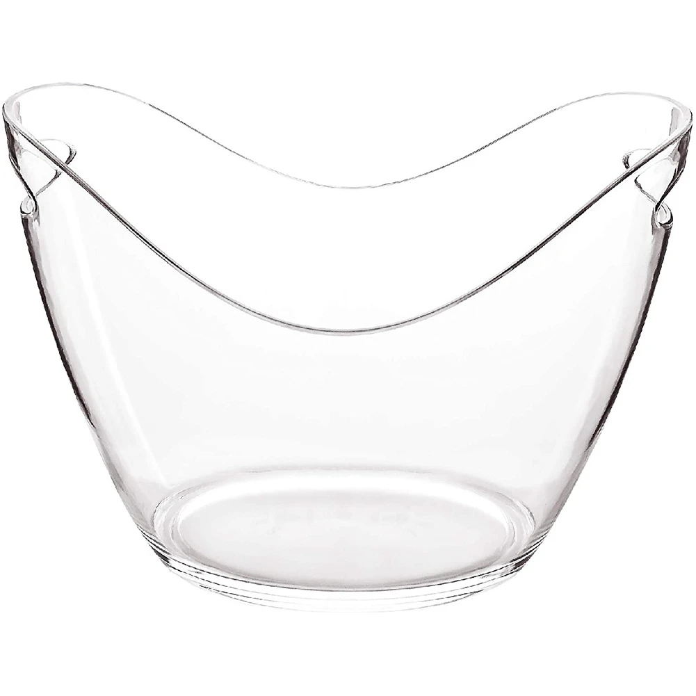 

Ice Bucket Wine Bucket 4 Liter Plastic Tub for Drinks and Parties Perfect for Wine Champagne Mimosa Cocktail Bar