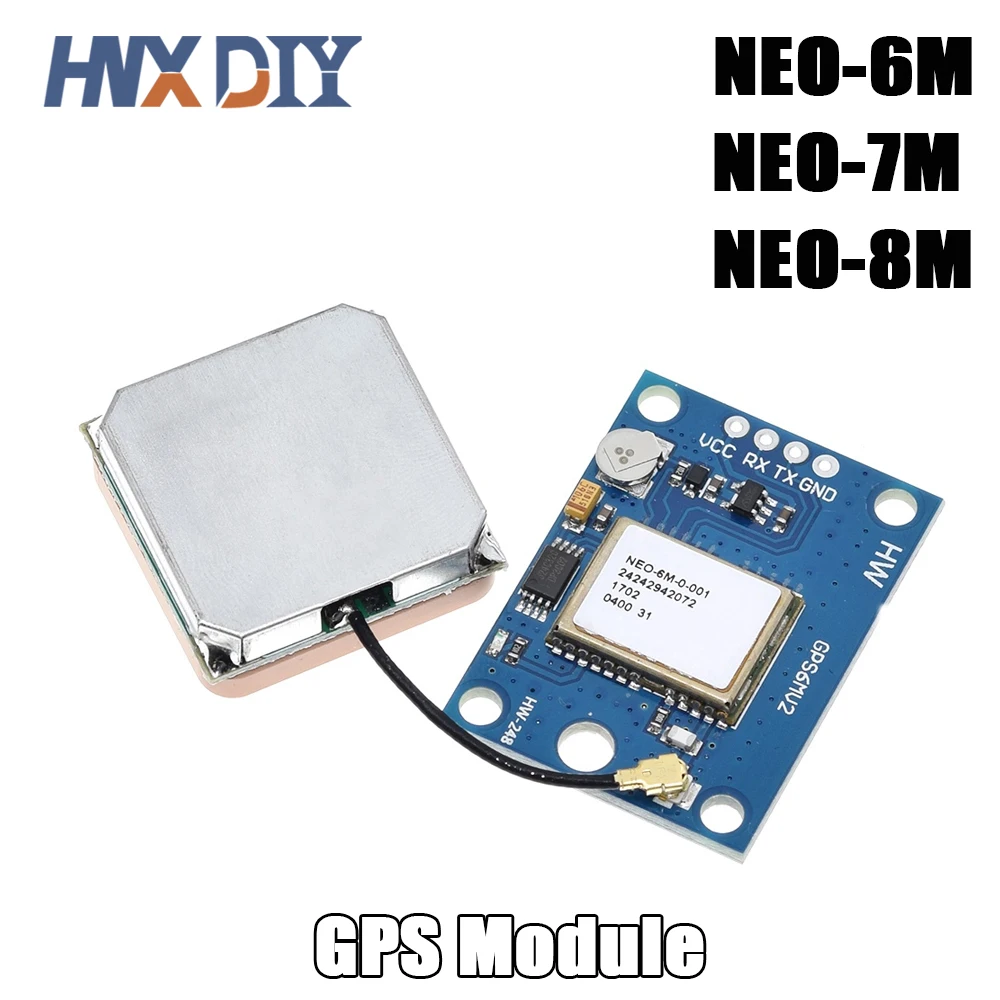 GY-NEO6MV2 New NEO-6M NEO-7M NEO-8M GPS Module NEO6MV2 with Flight Control EEPROM MWC APM2.5 Large Antenna for Arduino