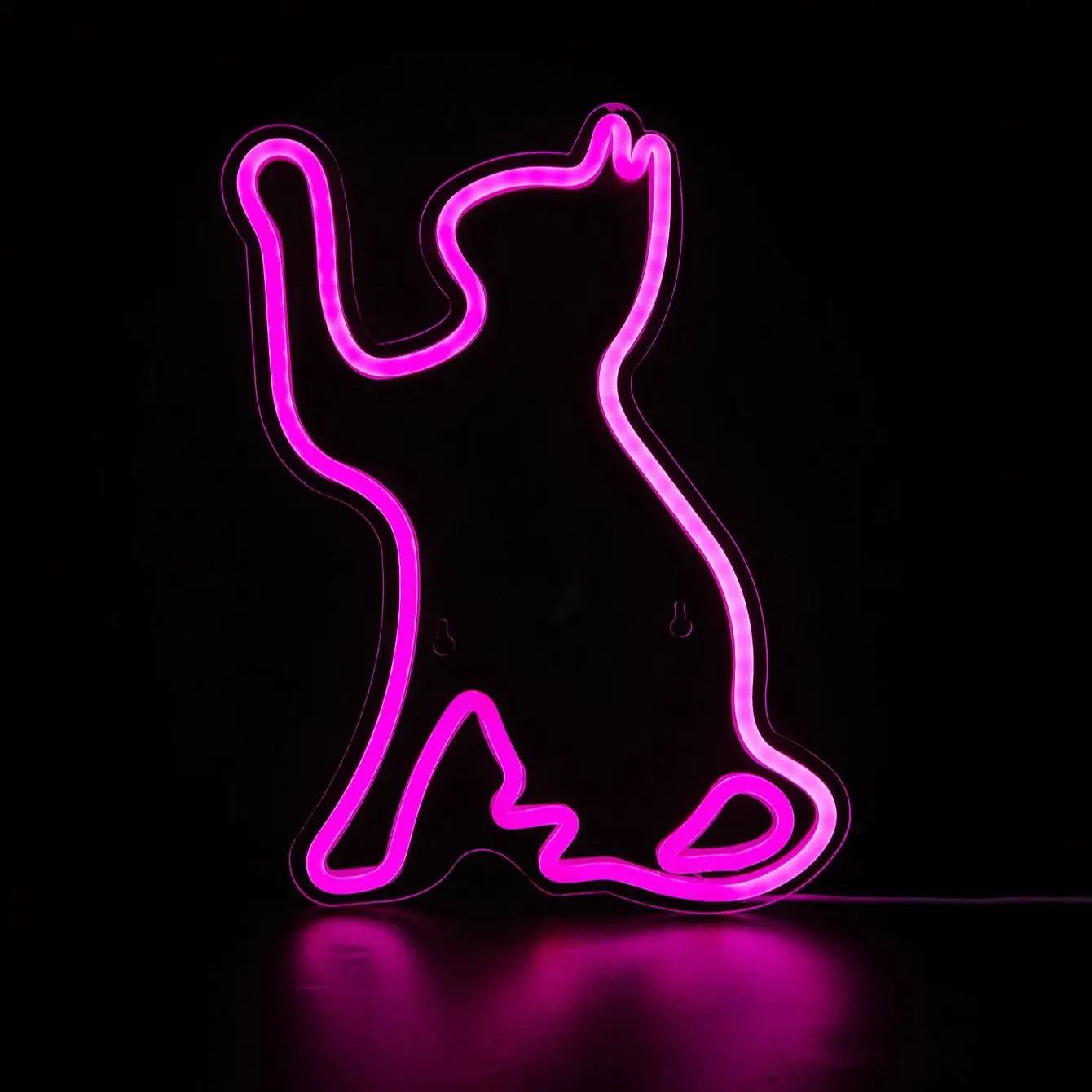 Chi-buy LED Neon Cat USB Powered Neon Signs Night Light 3D Wall Art Bedroom Living Room Decor Lamp Signs