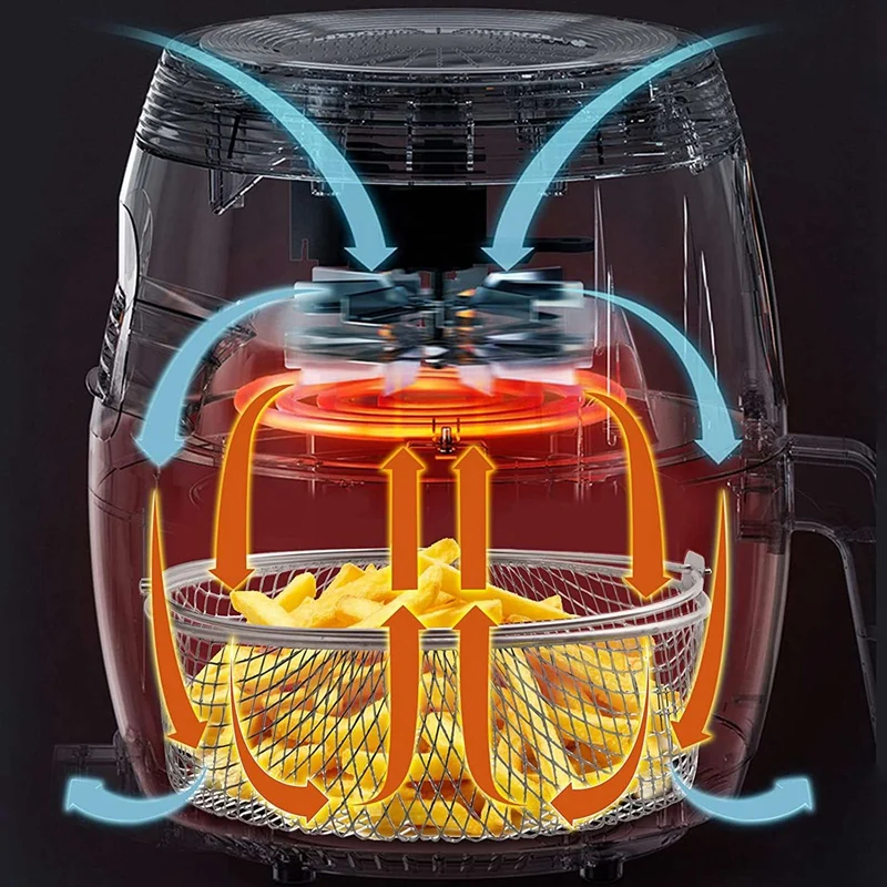 Air Fryer Basket,Steamer Basket,304 Stainless Steel Mesh Basket For Air Fryer,Air Fryer Accessory 8 Inch Basket