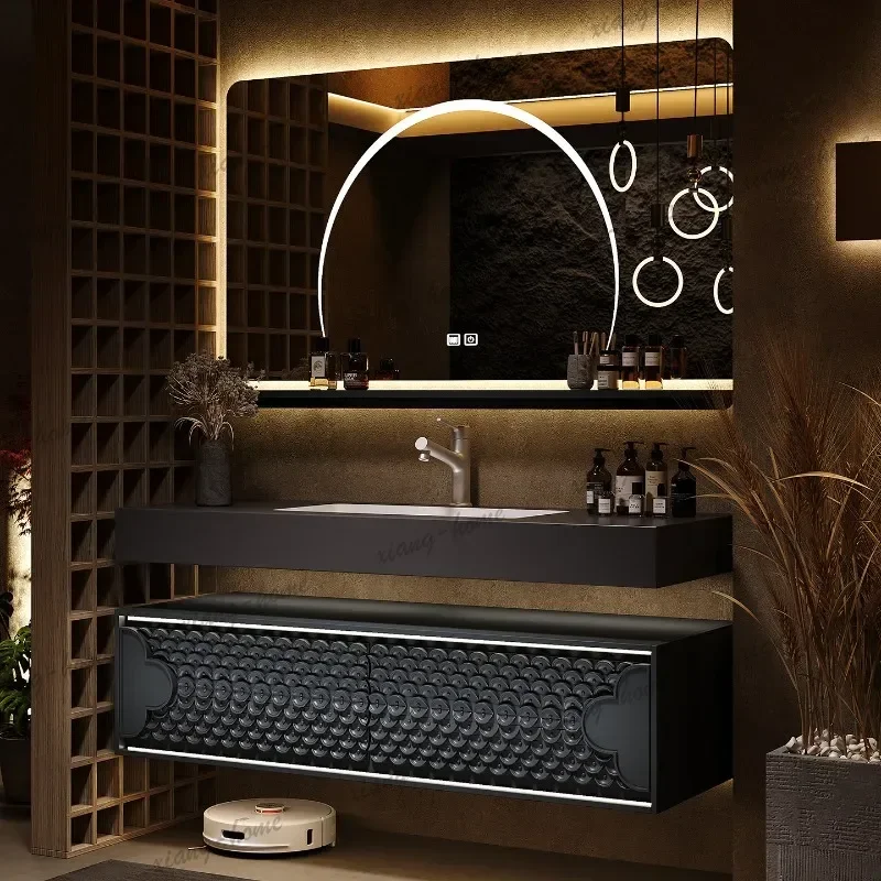 Safe Hotel Bathroom Cabinet Fashion Interior Big Size Chinese Style Save Space Cupboard Modern