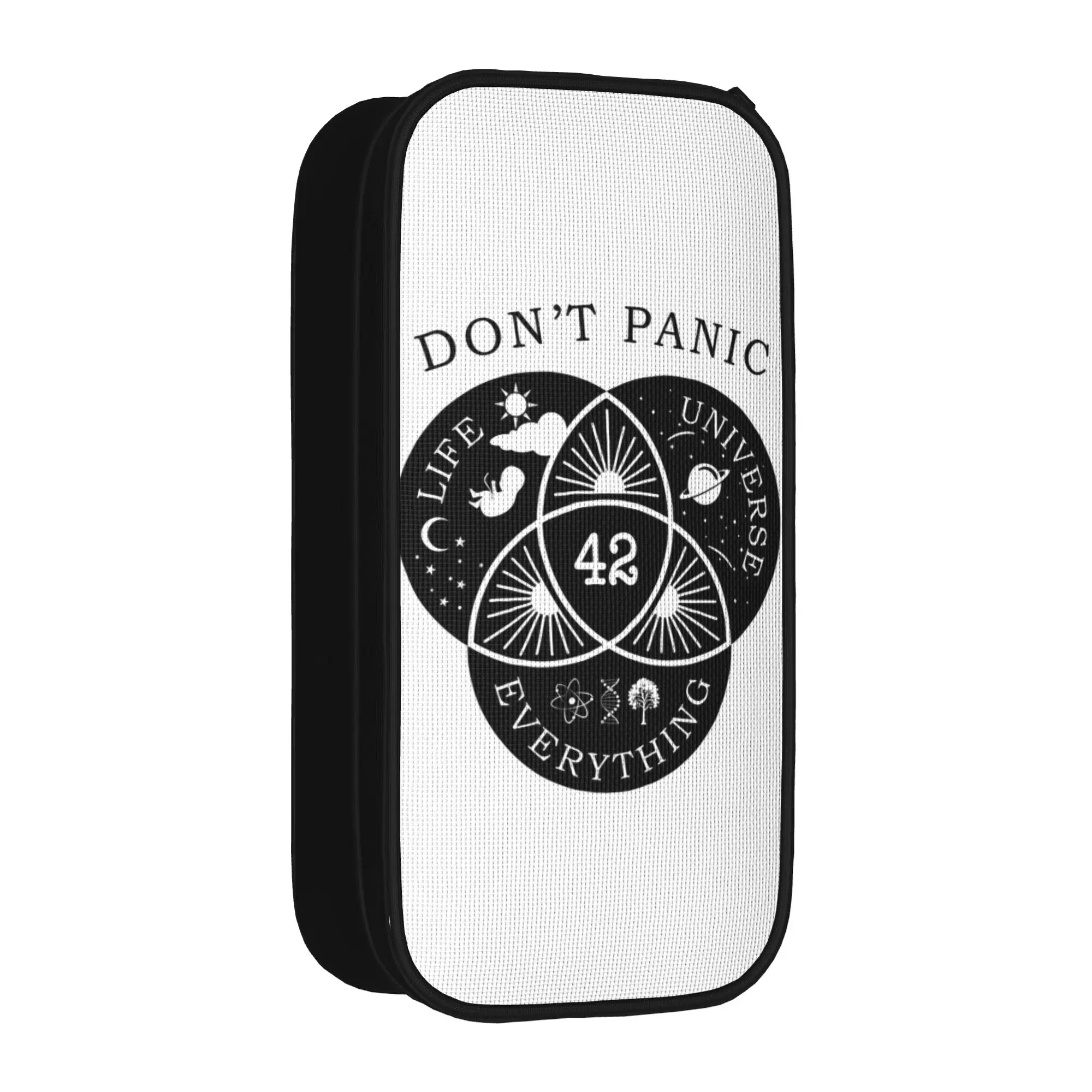 42 Life the Universe and Everything  Pencil Cases Science Fiction and Space  Pen Bags Student Big Capacity Cosmetic Pencilcases