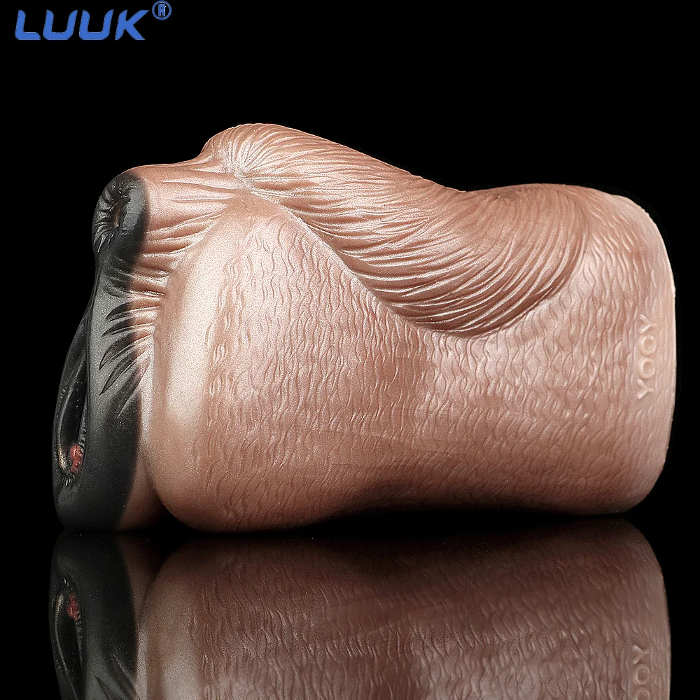 

LUUK Horse Male Masturbator Pocket Pussy Realistic Pocket Pussy Sex Doll Textured Tight Vagina Anus Adult Sex Toy for Men Brown