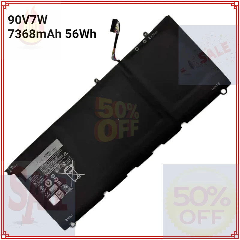 

90V7W JHXPY JD25G 090V7W Laptop Battery For Dell XPS 13 9343 XPS13 9350 13D-9343 P54G 0N7T6 5K9CP RWT1R 0DRRP 52Wh/56Wh/60Wh