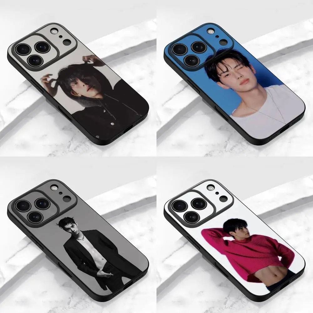 حافظة هاتف لهاتف آيفون 17,16,15,14,13,12,11,Pro,Max,Plus,E,Air,Mini Protective Black L-Lee Chae Min Cover