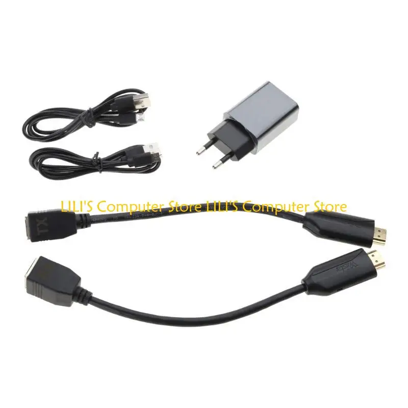 A52B 2PCS متوافق مع RJ45 RX أنثى الذكور محول المحول كابل HDMI-RJ45