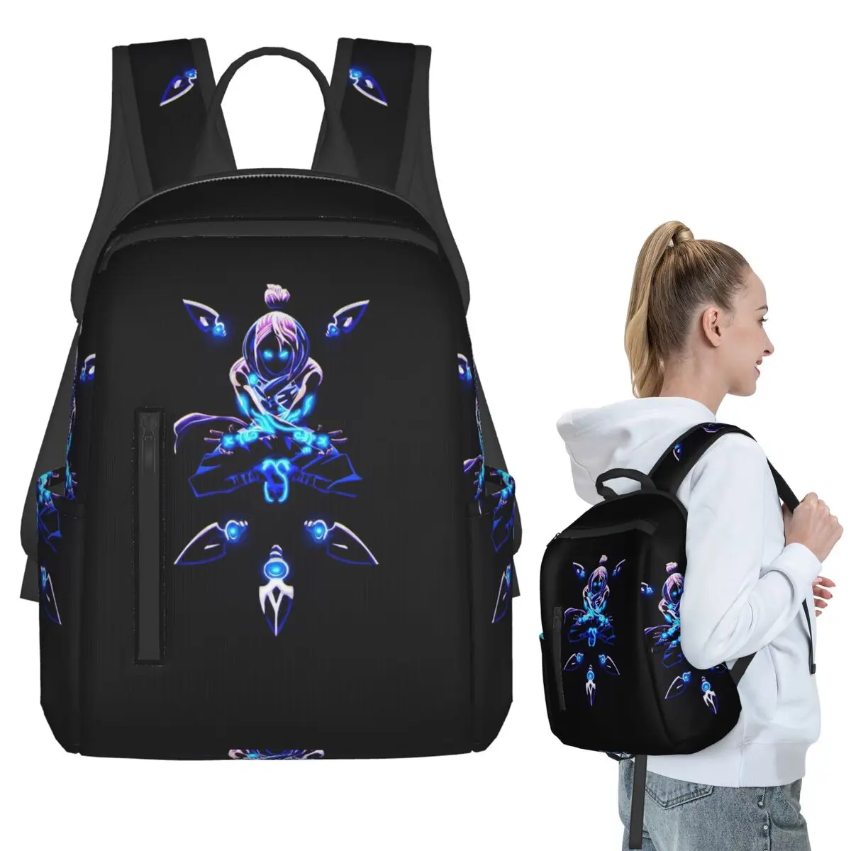 

Jett V-Valorant Riot Games Backpack Student BookBag Children School Bag Computer Shoulder Bags Boys Girls
