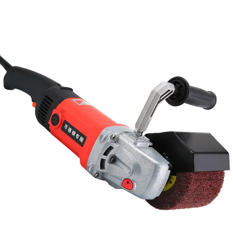 Wire Drawing Machine Industrial Grade Stainless Steel Metal Mirror Polishing Machine Handheld High Power Speed Adjustable