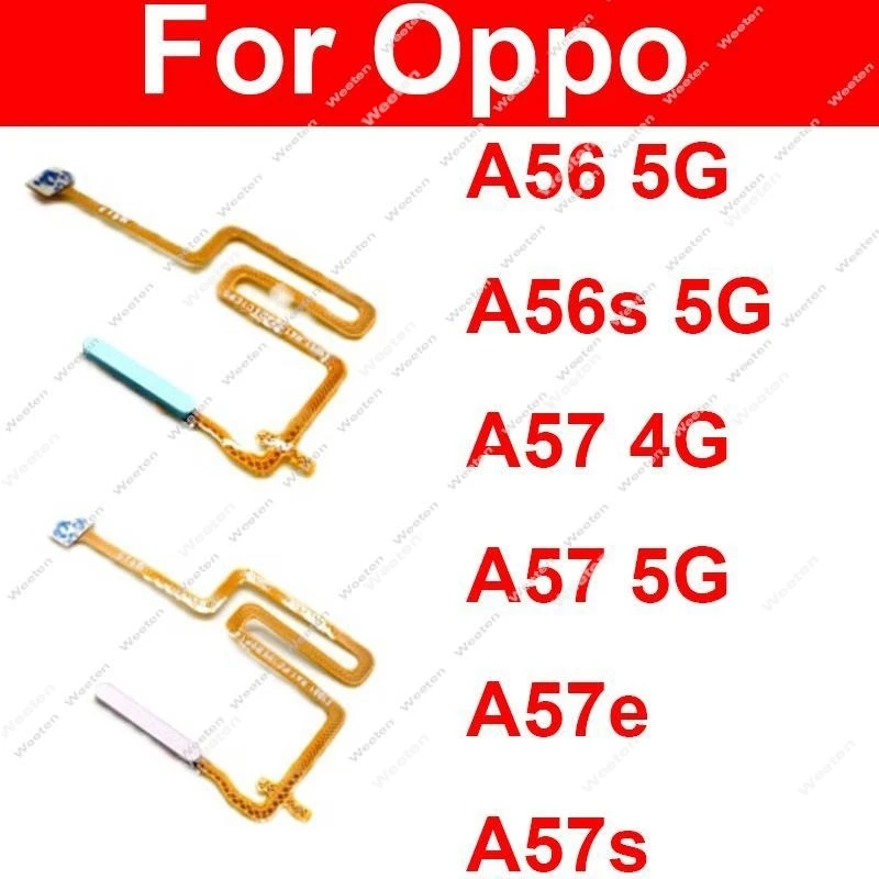 

Датчик отпечатков пальцев гибкий кабель для OPPO A56 A56S A57 A57e A57S 4G Фотоэлементы кнопки питания отпечаток пальца сенсор гибкая лента детали