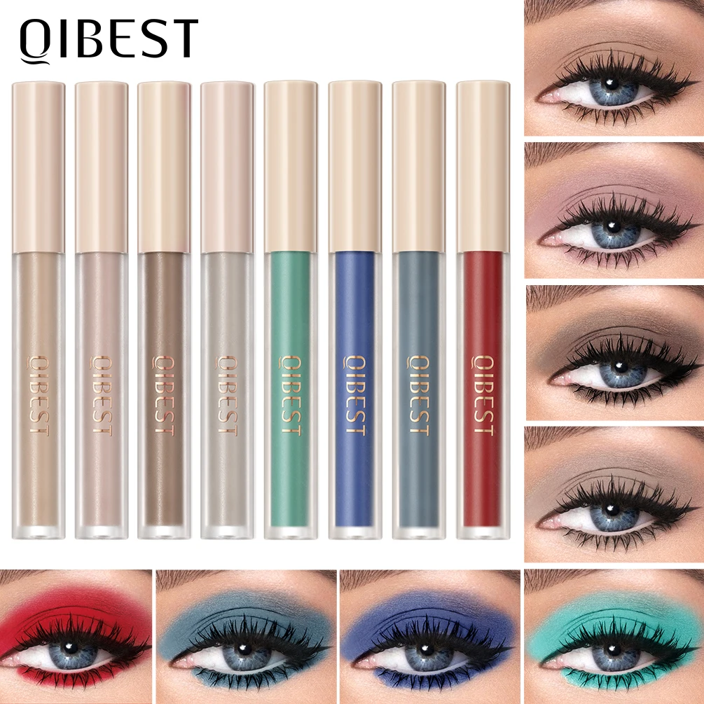 QIBEST  fard à paupières liquide mat de haute qualité, étanche, longue durée, bâton, Contour, Blush, crème, maquillage de beauté