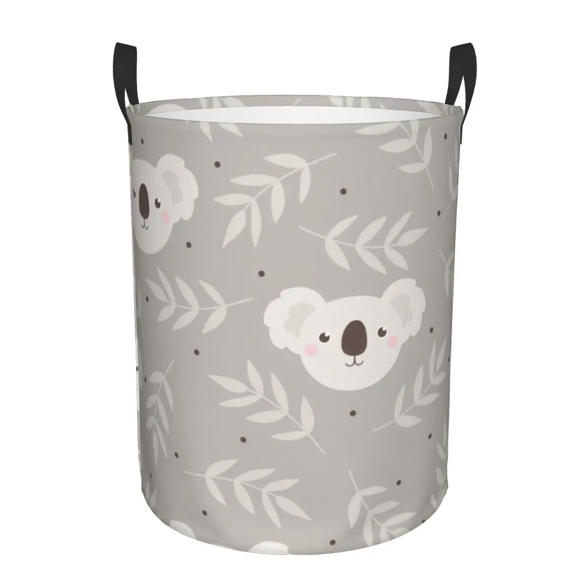 Folding Laundry Basket Cute Koala And Leaves Dirty Clothes Toys Storage Bucket Wardrobe Clothing Organizer Hamper