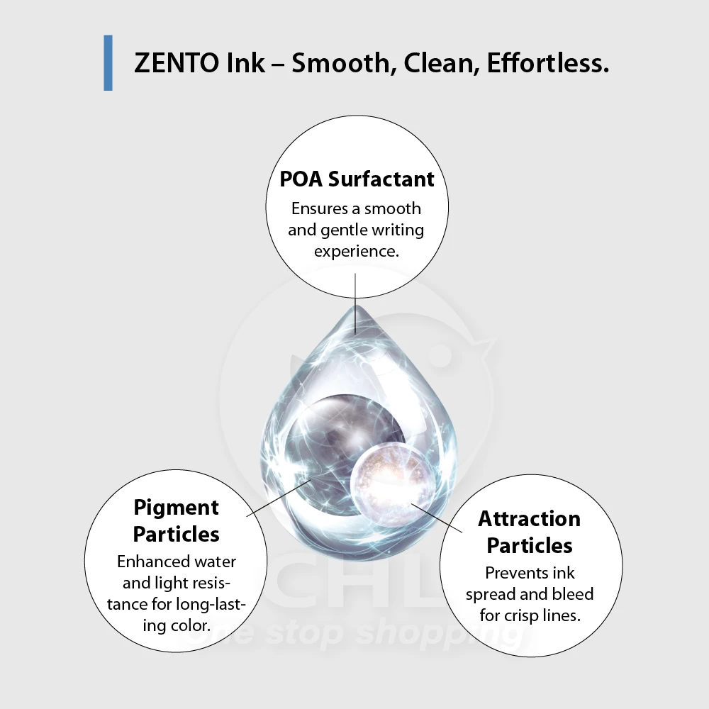 Uni-ball ZENTO 젤 펜 0.5mm 0.38mm 고급 팁 일본 펜 마그네틱 캡 부드러운 쓰기 사무실 학교 문구 서명 펜