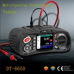 Multifunction Installation Tester with LCD Display, Insulation Resistance, Earth Resistance, Voltage, RCD, pFG , PsC Testing