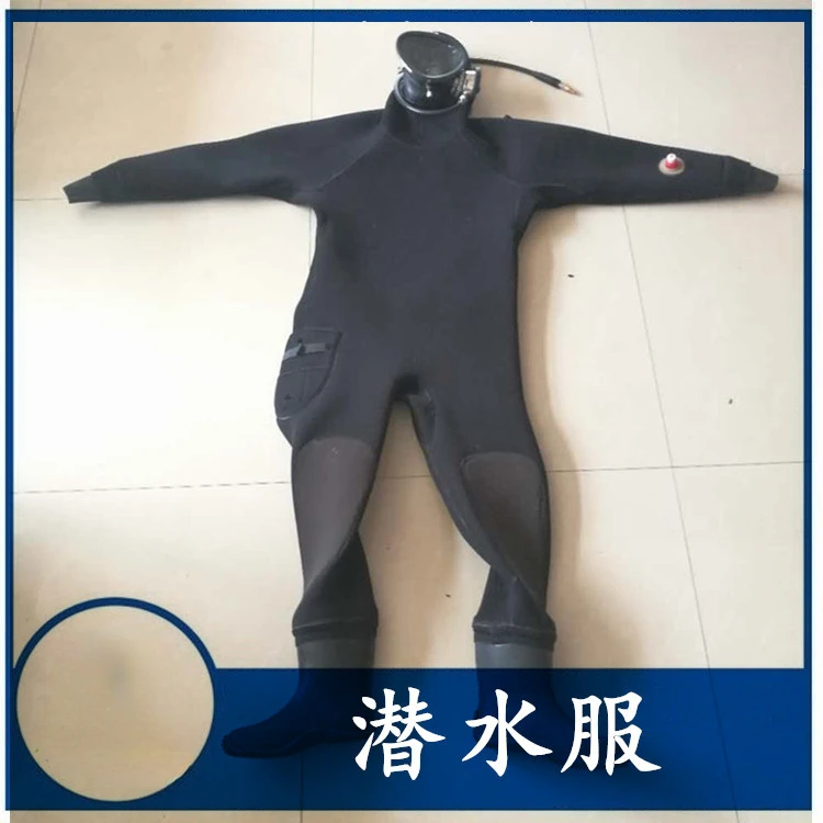 Full Dry Wetsuit 693 One-piece Fully Sealed Hood Dry Suit with Valve Suit