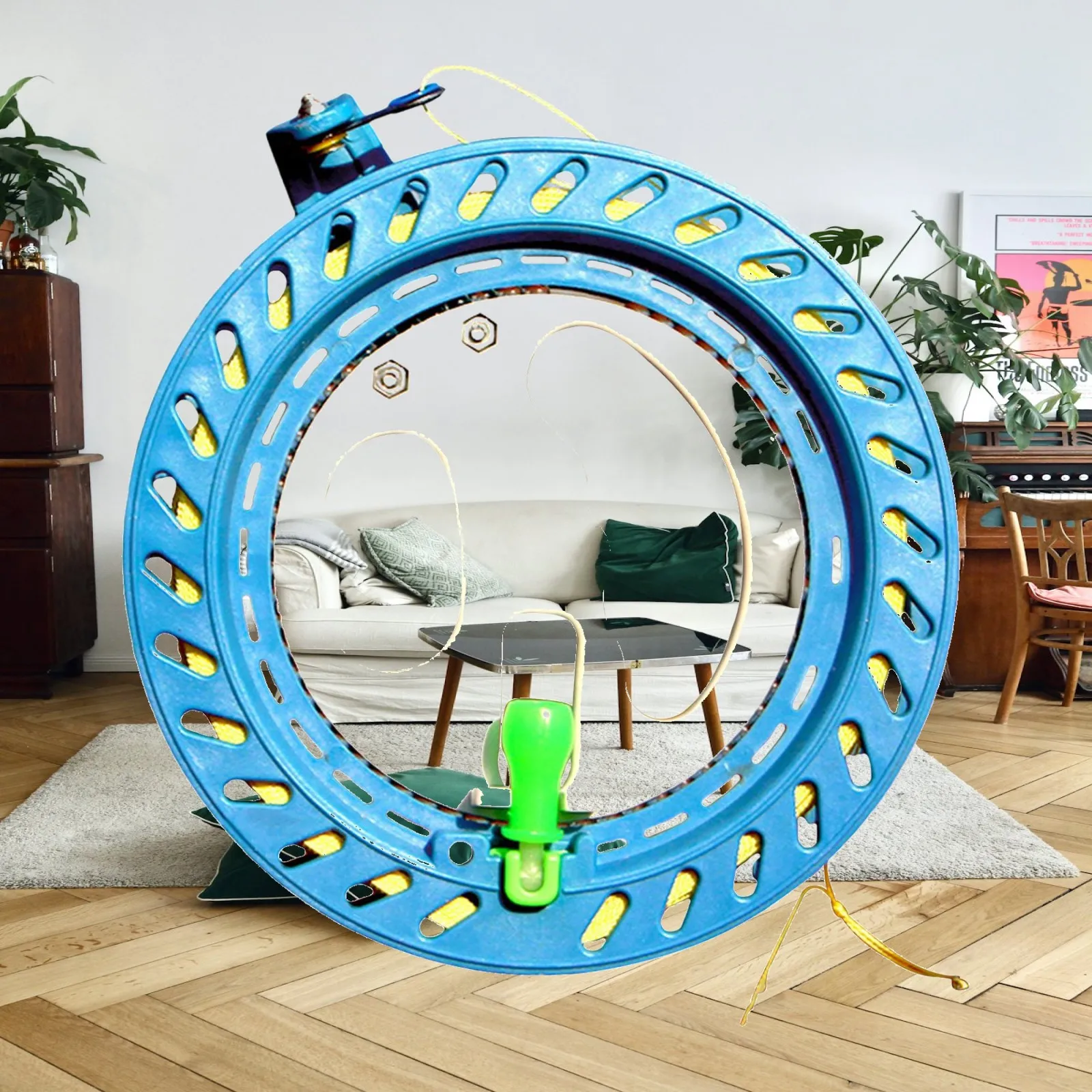 Plastic Kite Reel Winder with String Grip Wheel for Outdoor Flying Toy Storage Tool for Kids Adults Fun