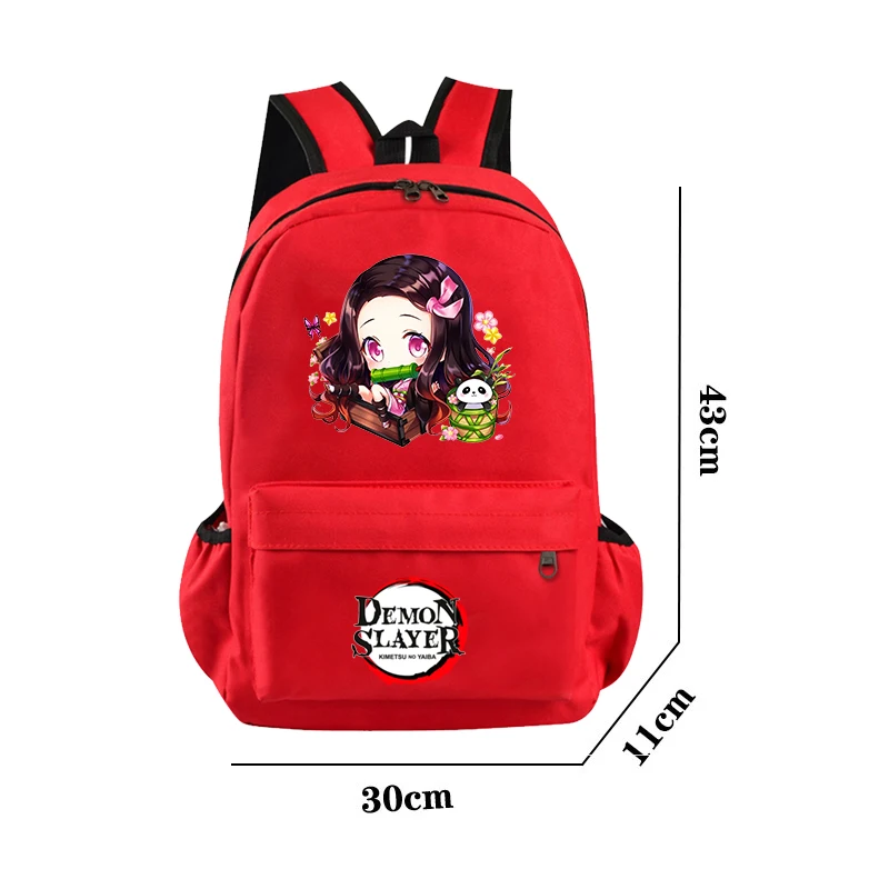 Demon Slayer Student Teenager Backpack Back To School Schoolbag Boys Girls Anime Casual Bags Student Backpack Lightweight Bag