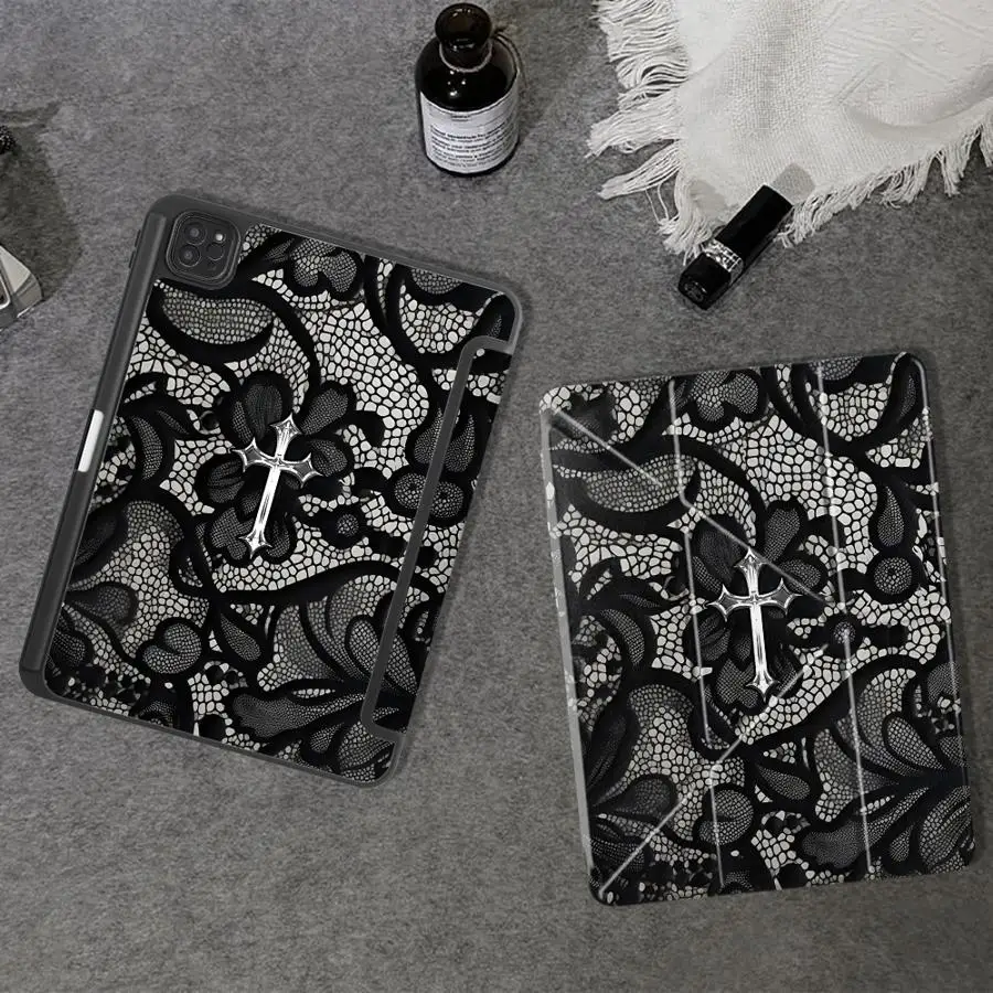 

Creative Pattern Art Holder Cover Tablet Case For iPad Mini 6 7 Pro 2025 Air 4 5 M3 M2 1 2 M4 11inch Pro 11th 10th 9th 8th 7th
