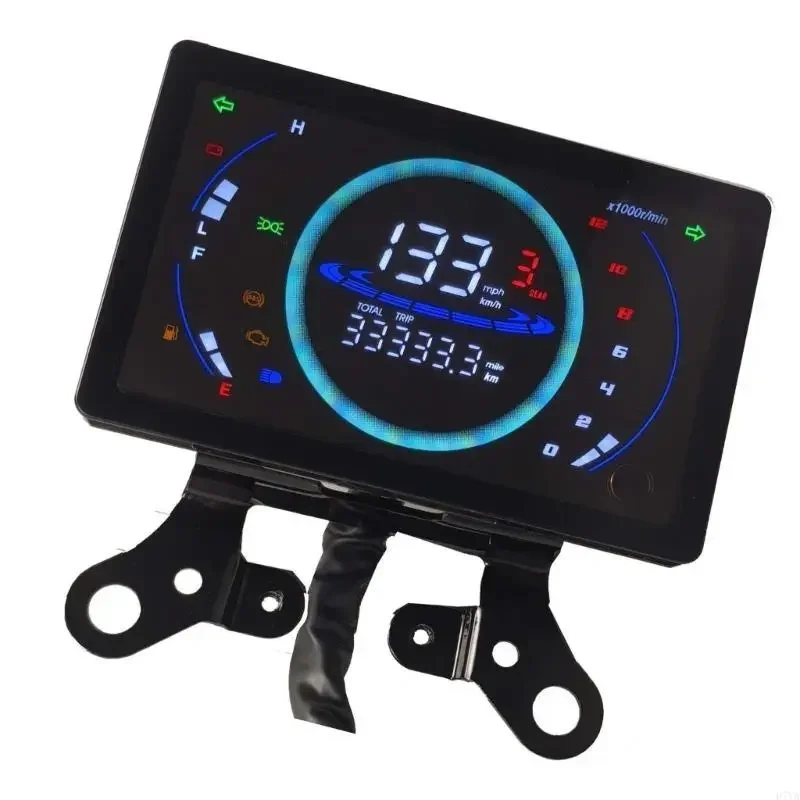 Multifuncional claro display lcd painel da motocicleta com velocímetro 12v leituras precisas para 150 cm150 x37f