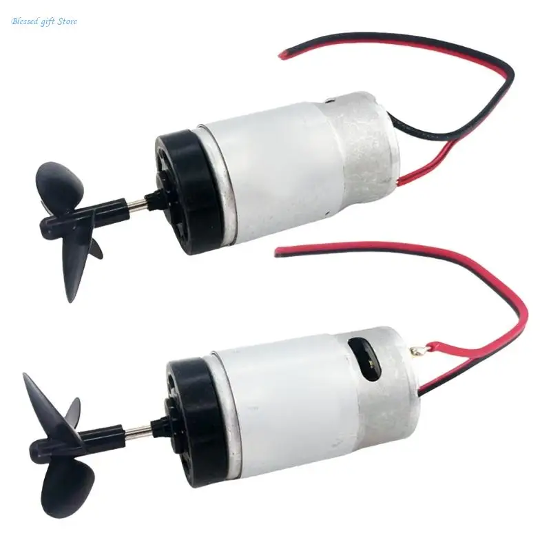 

Powerful 12V Trolling Motor with Propellers Left Side Mount for Remote Control Boats