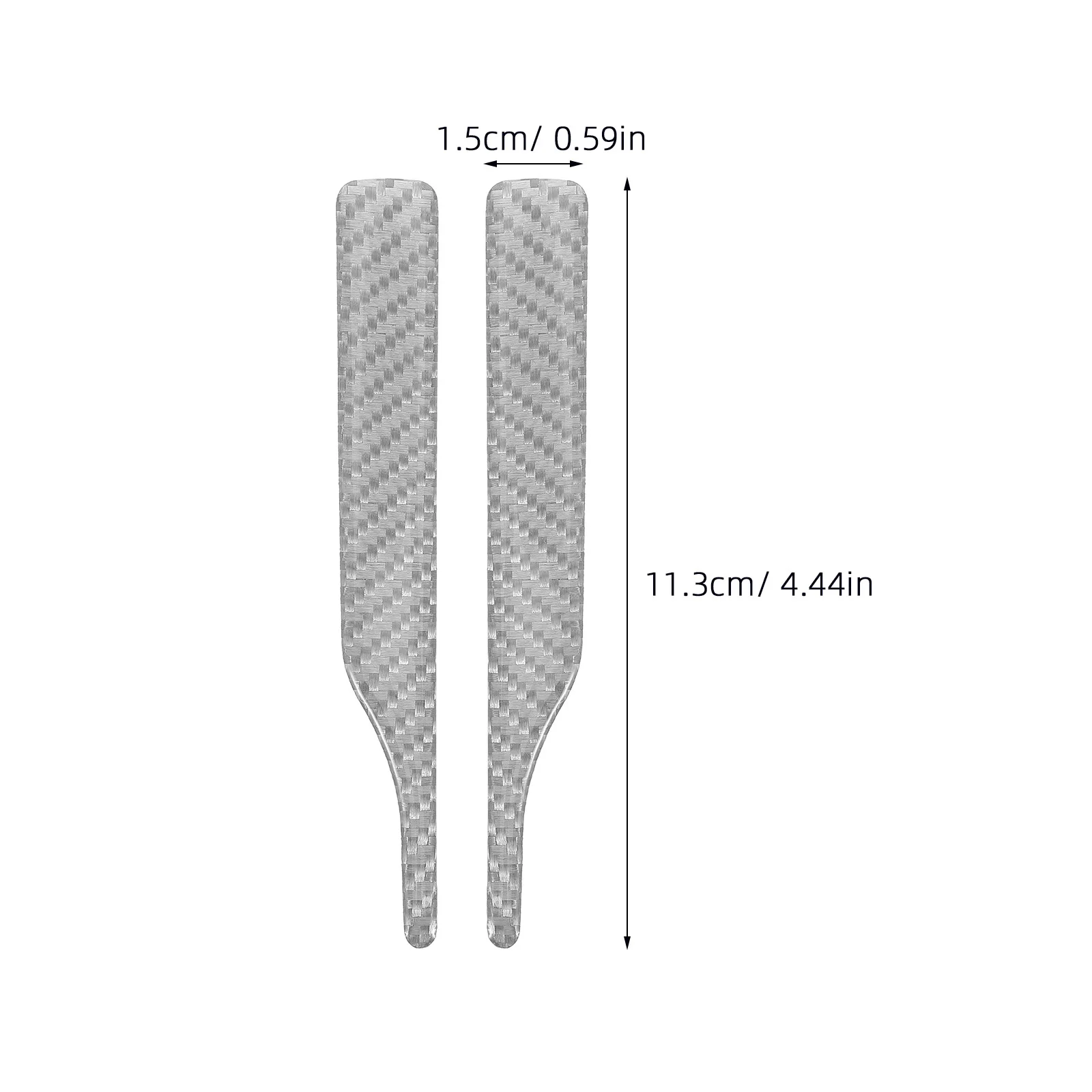 2 قطعة سيارة ألياف الكربون الرؤية الخلفية الشارات المضادة للتصادم قطاع مرآة معدات الحماية مقاومة للخدش تخفيض مقاومة الرياح