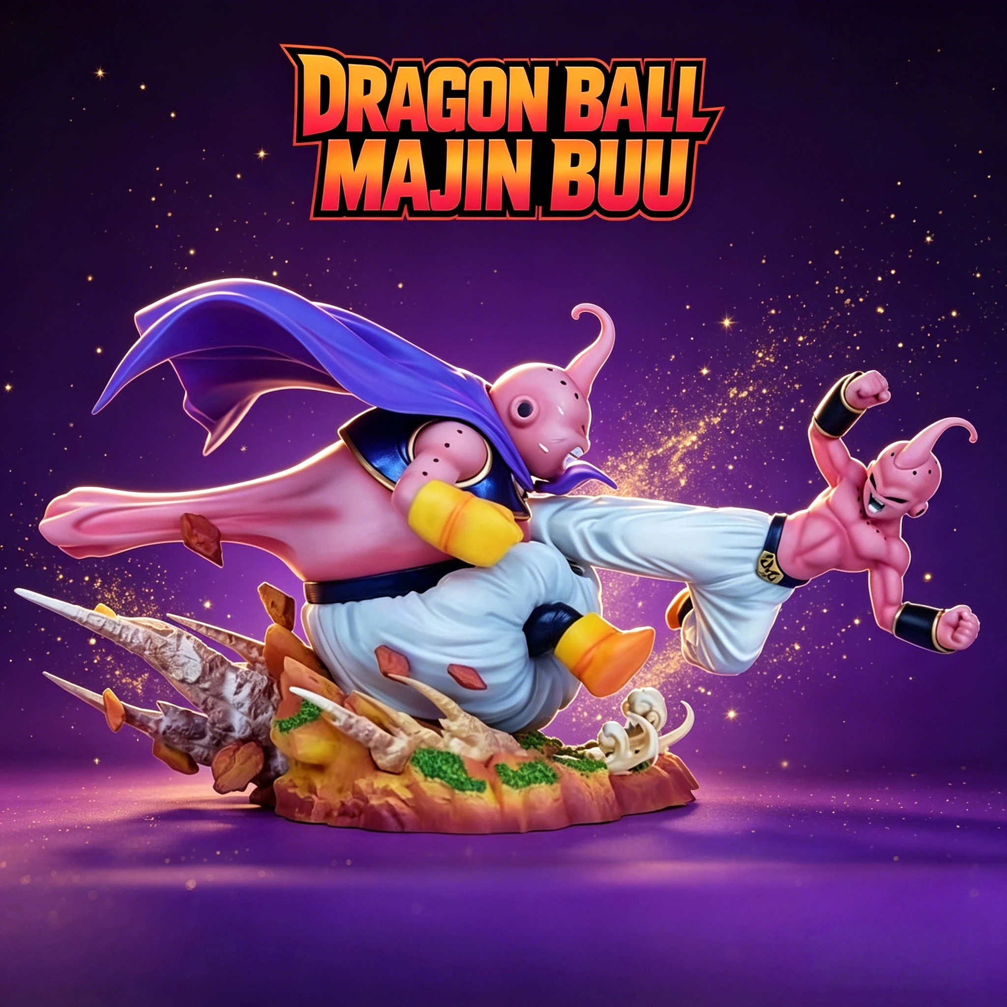 

Статуэтка GK Super Saiyan CS Majin Buu Fat Buu против Kid Buu: Дуэль на столе, аниме-модель, декор для рабочего стола, коллекционная игрушка, подарок
