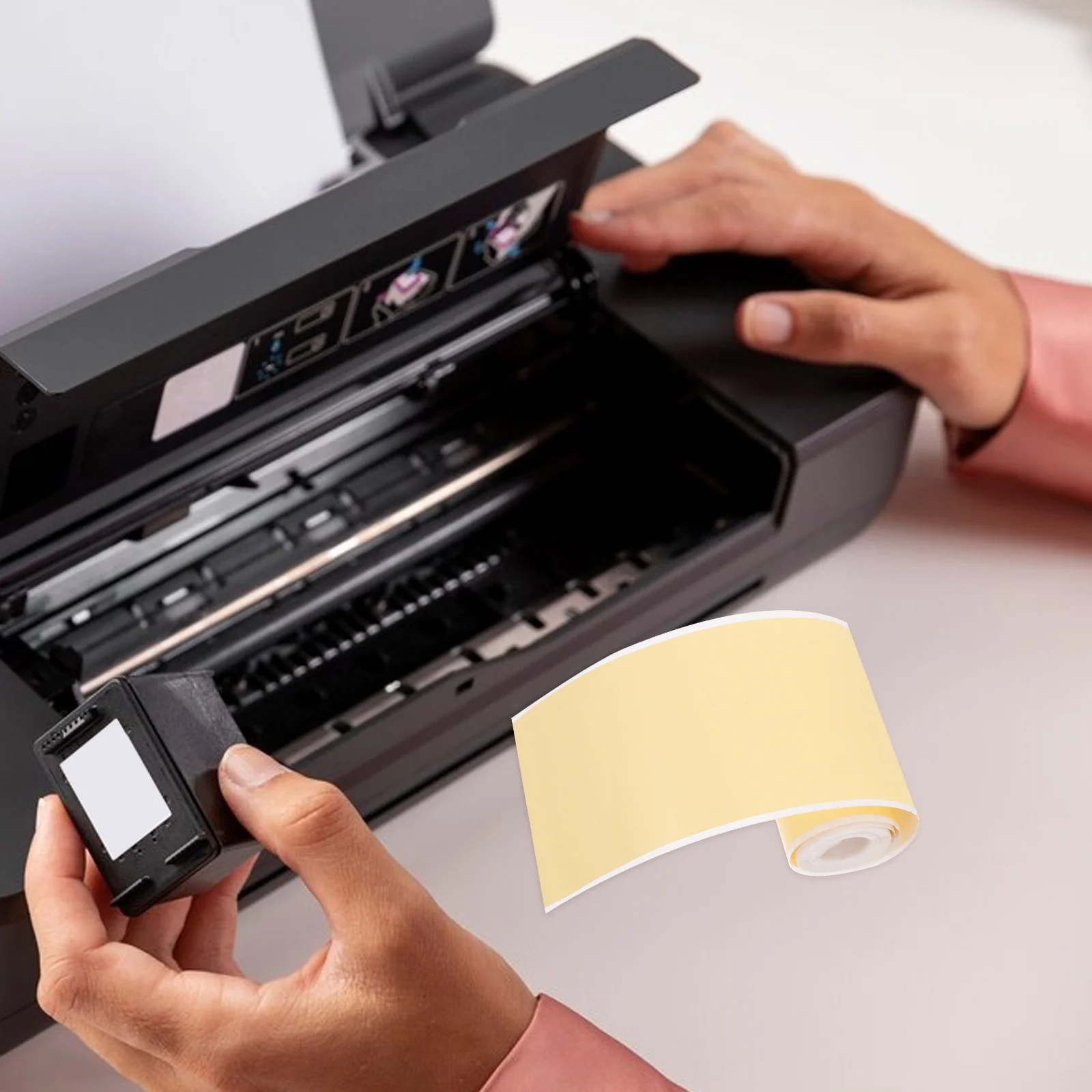 8-rollen thermische stickerlabels Waterdicht Veilig Kinderen DIY Kantoor Studenten Hobbyisten Miniprinterpapier