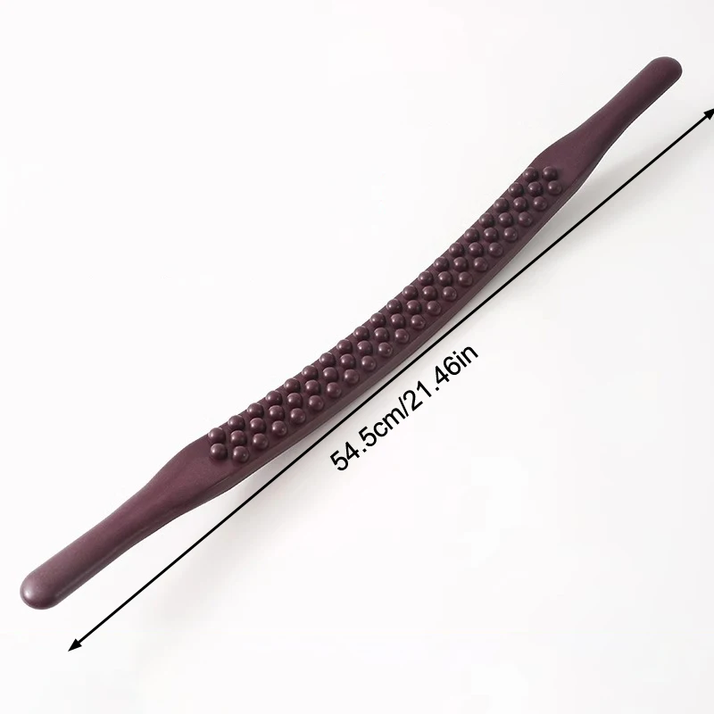 61 Beads Universal Back Massage Tendons Wood Scraping Stick Point Treatment Guasha Relax Acupuncture Tool Abdominal Massager