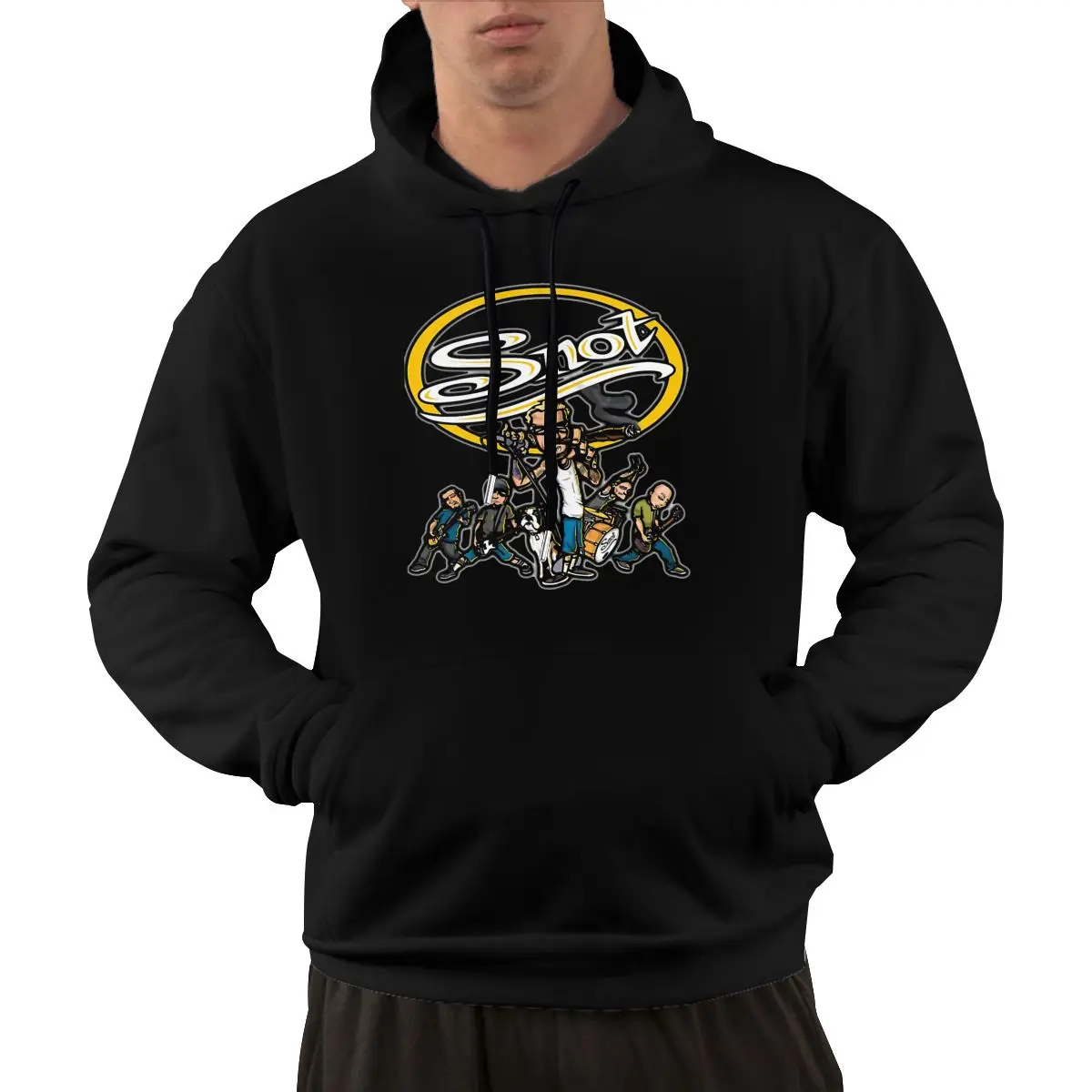 Snots Is An American Nu Metal Band From Santa Barbaras Casual Pullover Hooded Sweater Fashion Letter Printed Graphic Pullover