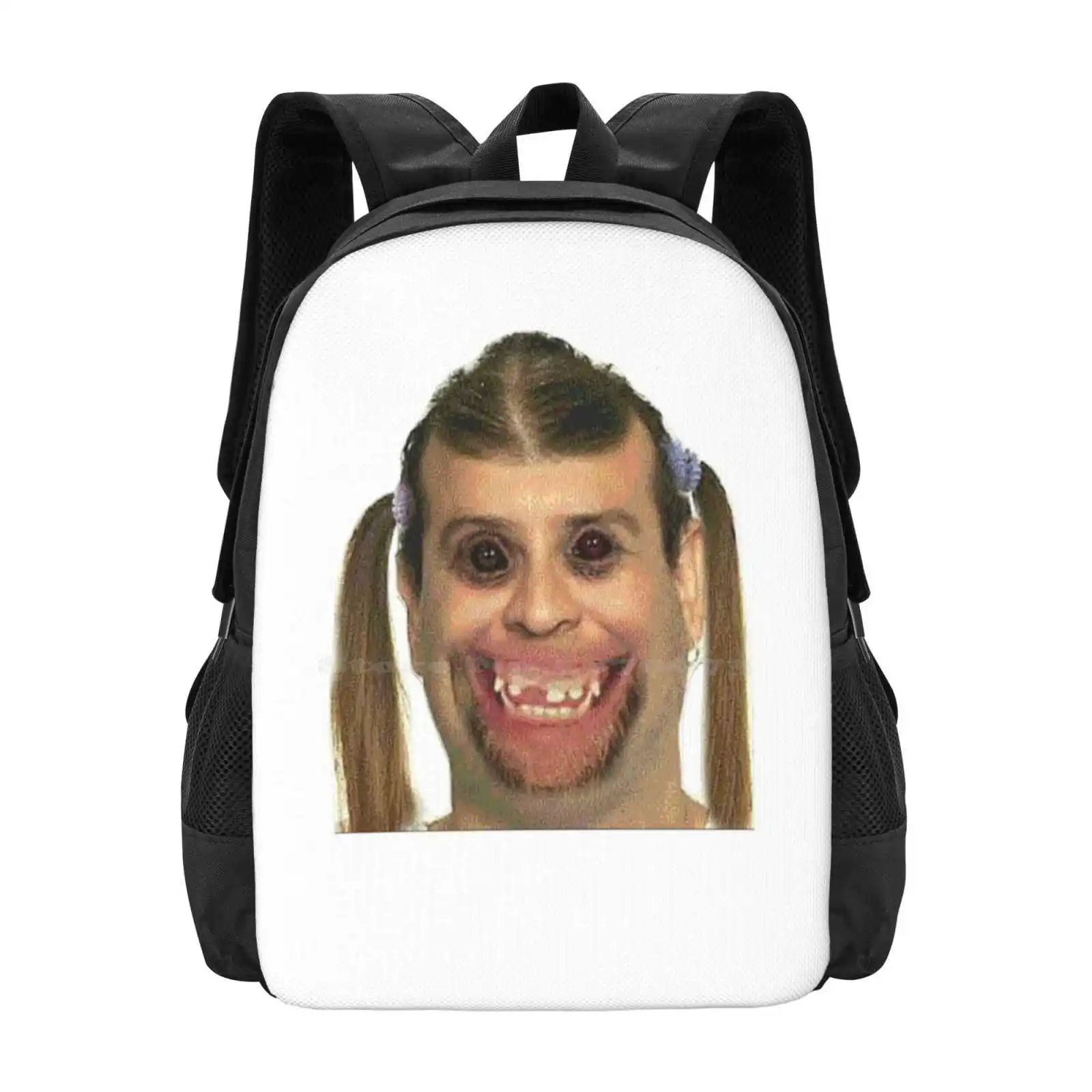 Creepy Ugly Guy Meme Pattern Design Bagpack School Bags Creepy Ugly Guy Meme Try Not To Laugh Meme Old Meme Classic Meme Meme