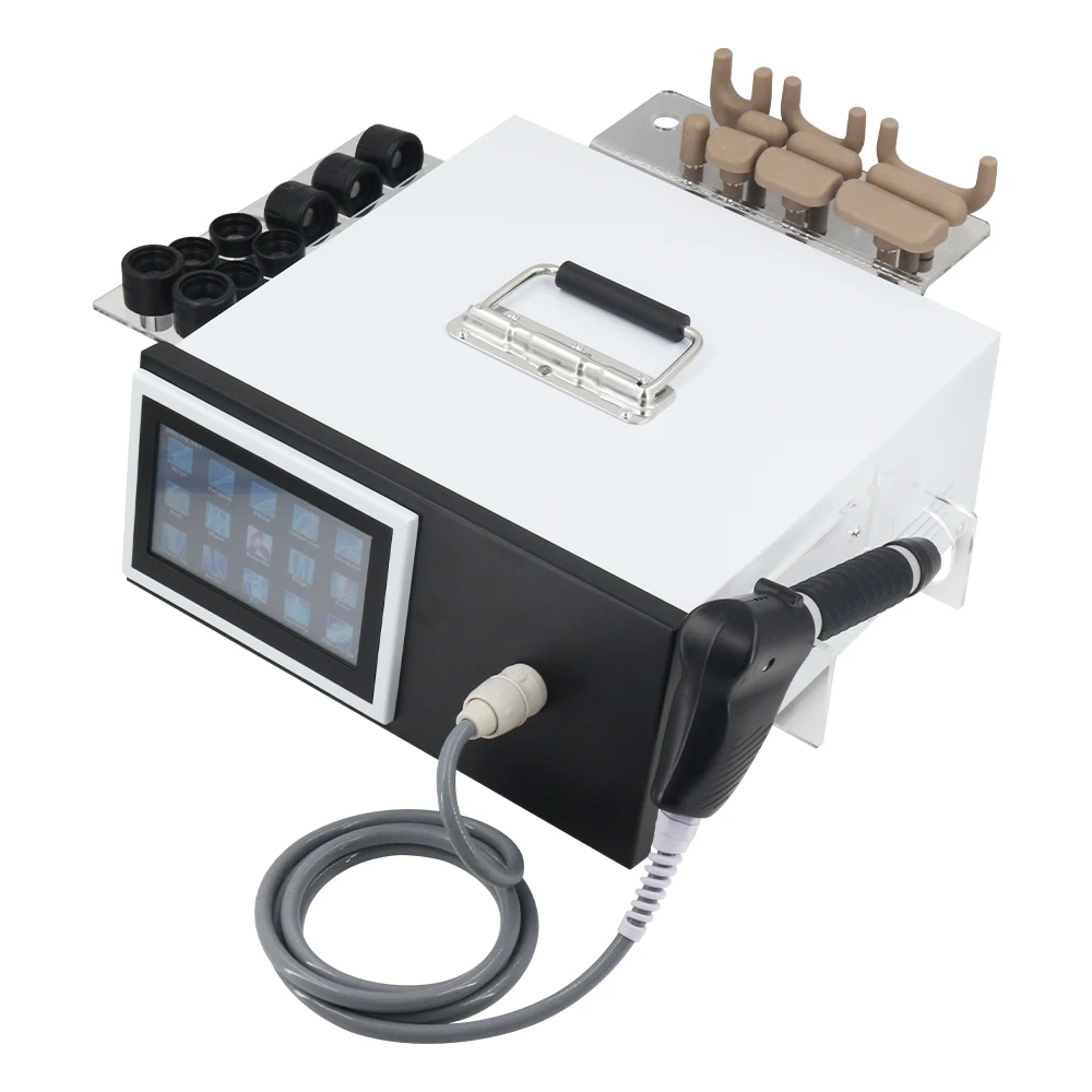 12Bar Pneumatic Shockwave Therapy Machine For ED Treatment Relief Muscle Pain Body Relaxa Shockwave Device 2 IN 1 Chiropractic