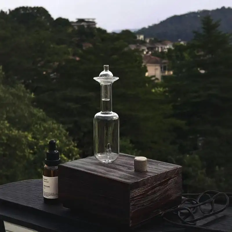 Essential oil cold fragrance instrument gift box household aromatherapy machine holiday gift atomized solid wood essential oil 、