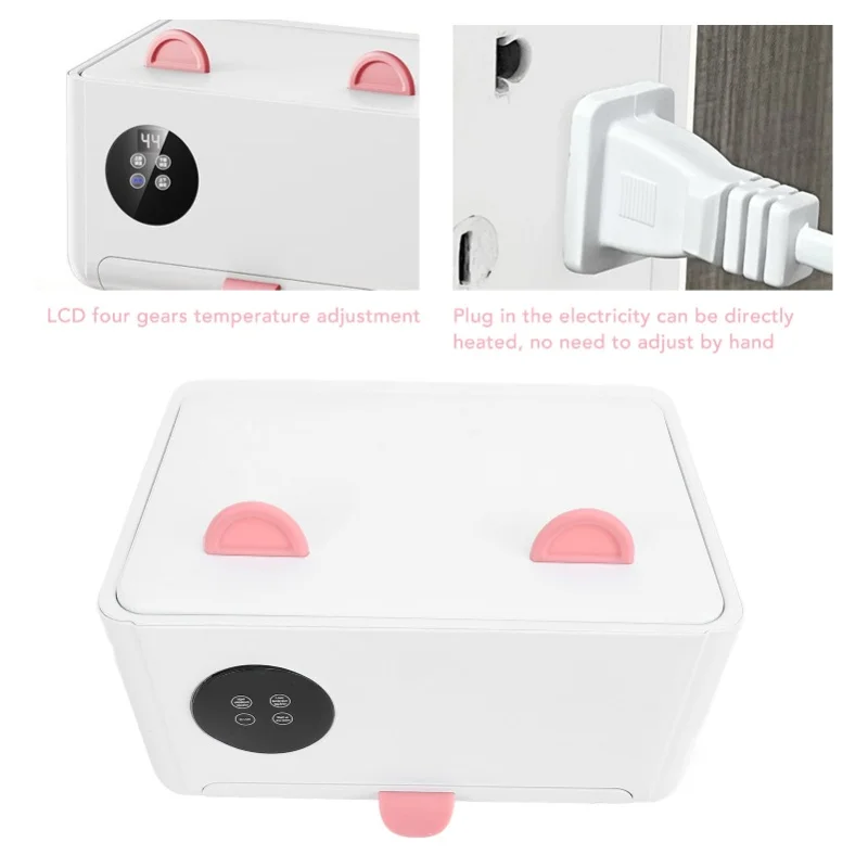 

Baby Wipe Warmer Adjustable Safe Portable Baby Wet Wipes Dispenser Warmer For Home Baby Shower White