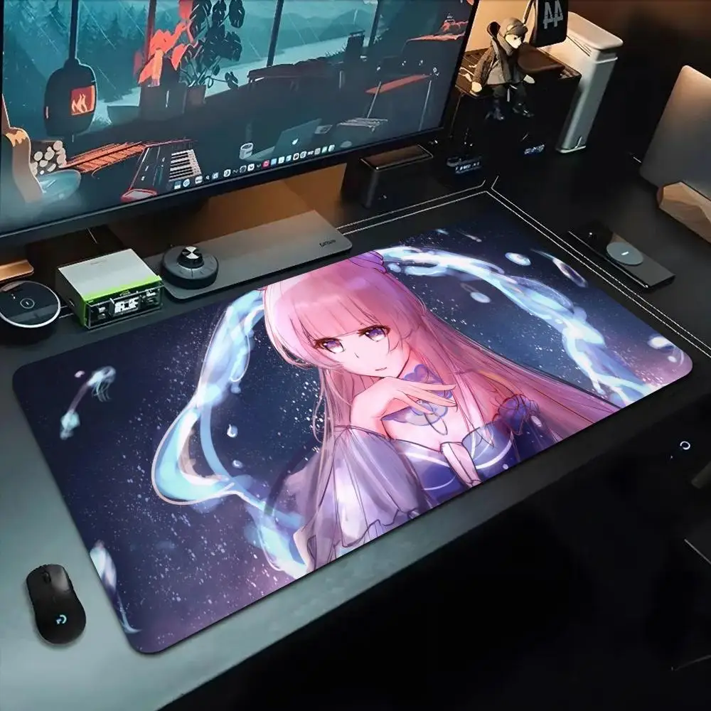 

sangonomiya kokomi Mouse Pad 500X1000 mm Large Gaming Mousepad Gamer XL Rubber Otaku Keyboard Pad Laptop Desk Mat