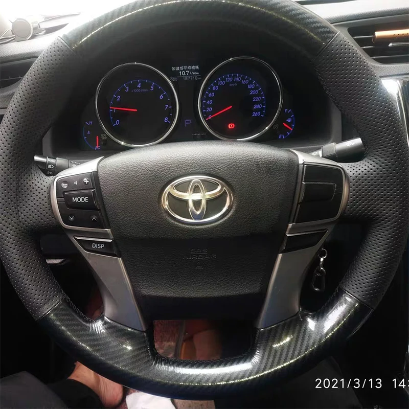 

Специальные чехлы на руль ручной работы для Lexus 570, полузавернутый дизайн с отделкой из персикового дерева.