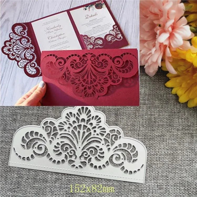 Invitation Card  Cutting Dies Stencil Scrapbooking  Embossing Craft DIY