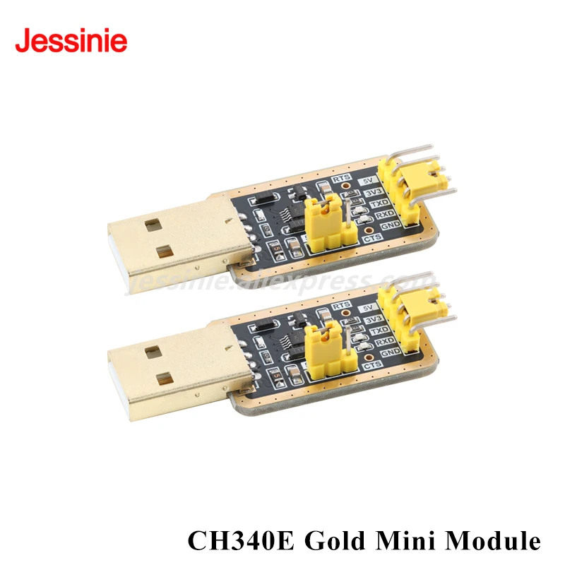2pcs/1pc CH340E CH340 MINI Module RS232 Upgrade USB to TTL Module To Serial Port Flashing Cable STC Download