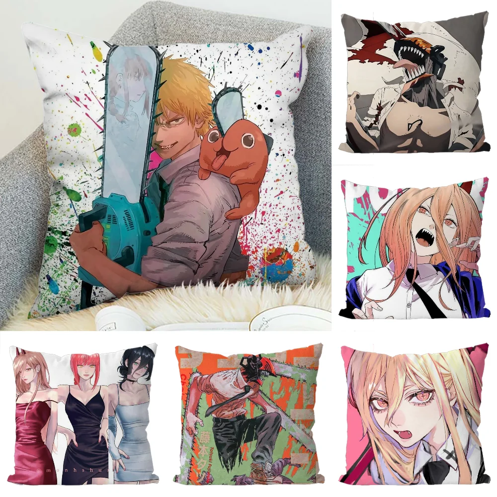 

Decorative Pillowcase Decor 40x40 Chainsaw Man Cushions Cover Cushion Cover 50x50 Pillow Covers Decorative Cushions for Sofas