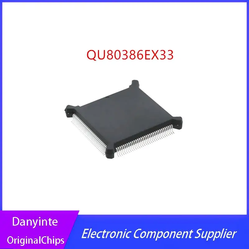 NEW 1PCS/LOT QU80386EX33  QU80386EX 80386EX33  QFP132