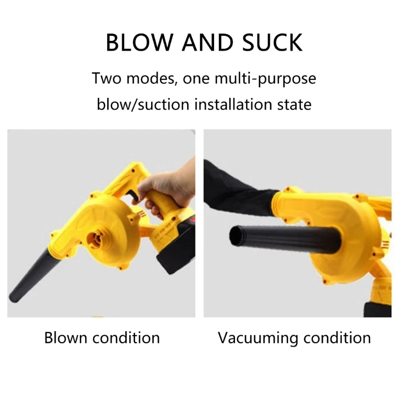 Leaf Blower Cordless Electric Cordless Leaf Blower with Replacement Tips Leaf Blowers for 18V Battery