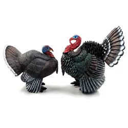 Farm Simulation turkey bird Chicken Pvc animal model figurine home decor miniature fairy garden decoration accessories modern