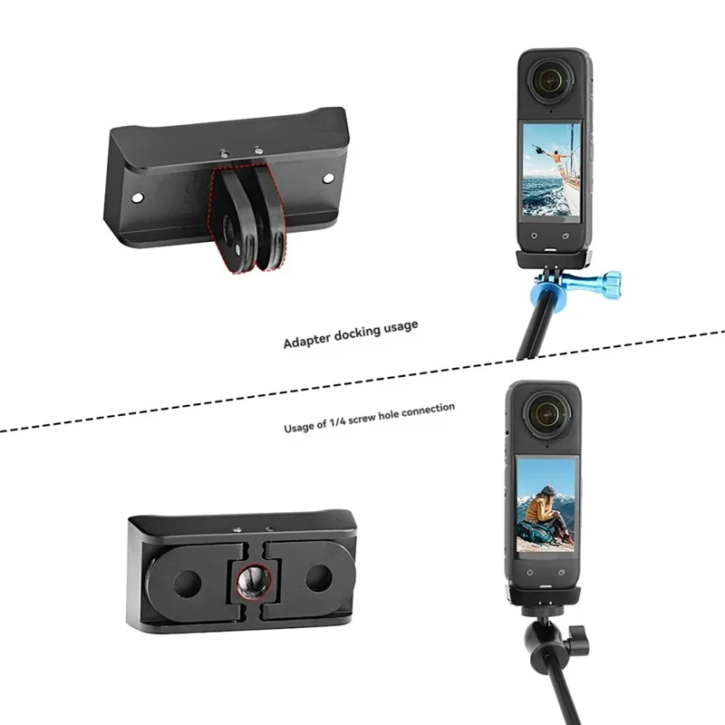 

【CLEARANCE】Quick Release Conversion Adapter With 1/4 Screw Hole For Insta360 X5 X4 Cameras For Secure Attachment Accessory