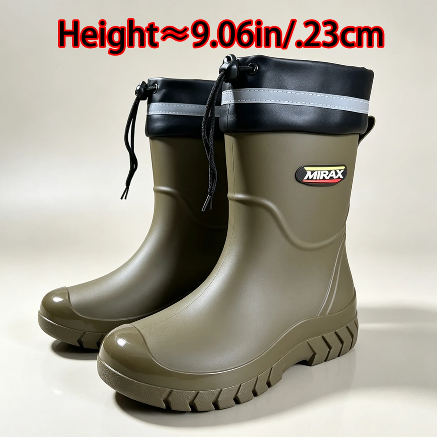 Modische, leichte, wasserdichte und rutschfeste Damen-Regenschuhe für Outdoor-Aktivitäten – Detail 1